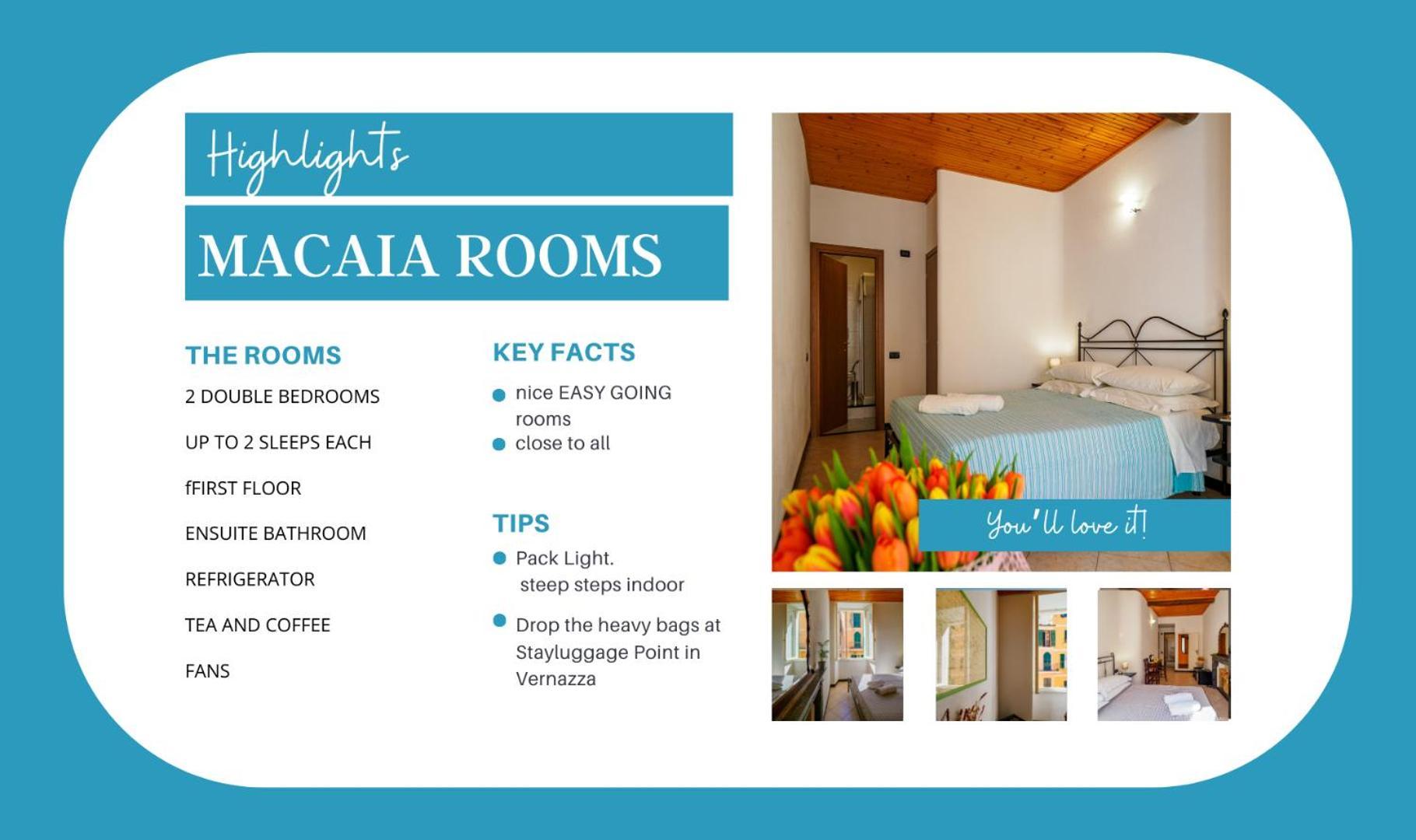 Macaia Room #1 With Ac Vernazza Bagian luar foto